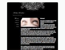 Tablet Screenshot of lilyslashes.com